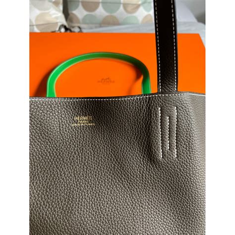 hermes double sens leather.